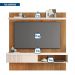 Painel Suspenso Jade 1.8 Freijó/Off White para TV até 65” - Caemmun