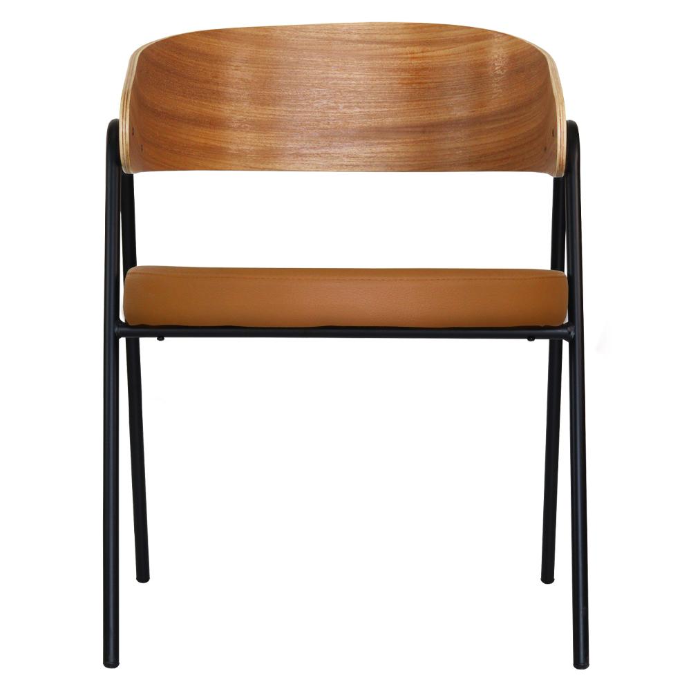 Poltrona Aero Cadeira Decorativa Com Apoio Caramelo Overseas