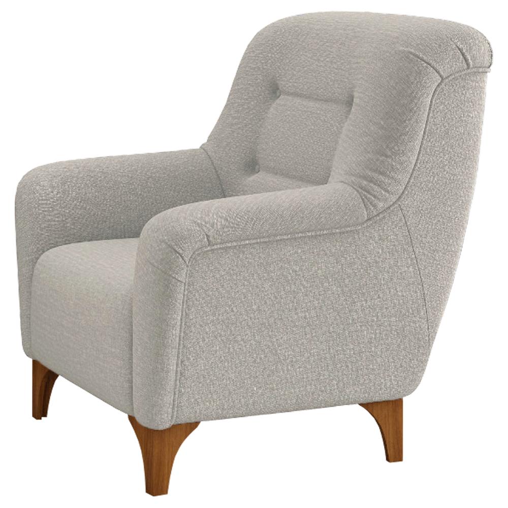 Poltrona Decorativa De Descanso Mila Bege Caemmun