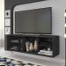 Rack Bancada Para TV 55 Polegadas Multiverso Preto Caemmun