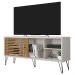 Rack Bancada Para TV Até 55 Pol Frizz 136cm Pés De Ferro