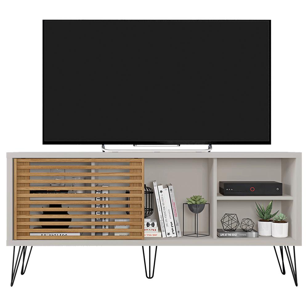 Rack Bancada Para TV Até 55 Polegadas Frizz Bege Caemmun