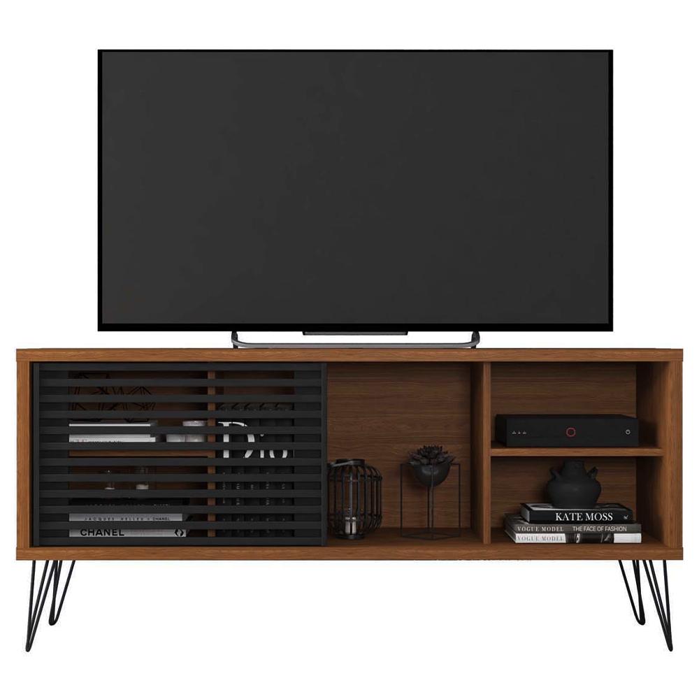 Rack Bancada Para TV Até 55 Polegadas Frizz Marrom Caemmun