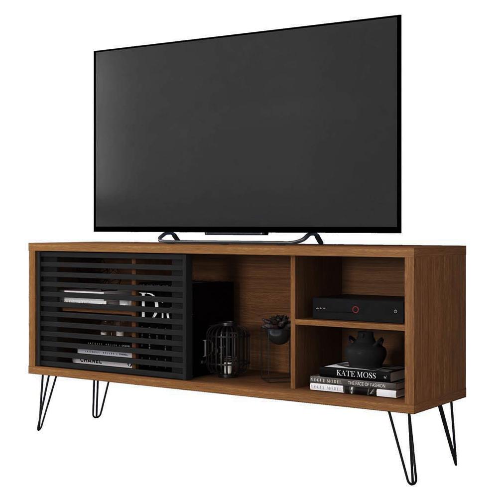 Rack Bancada Para TV Até 55 Polegadas Frizz Marrom Caemmun