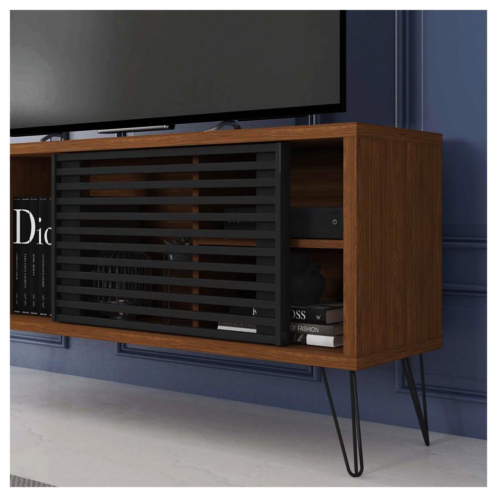 Rack Bancada Para TV Até 55 Polegadas Frizz Marrom Caemmun