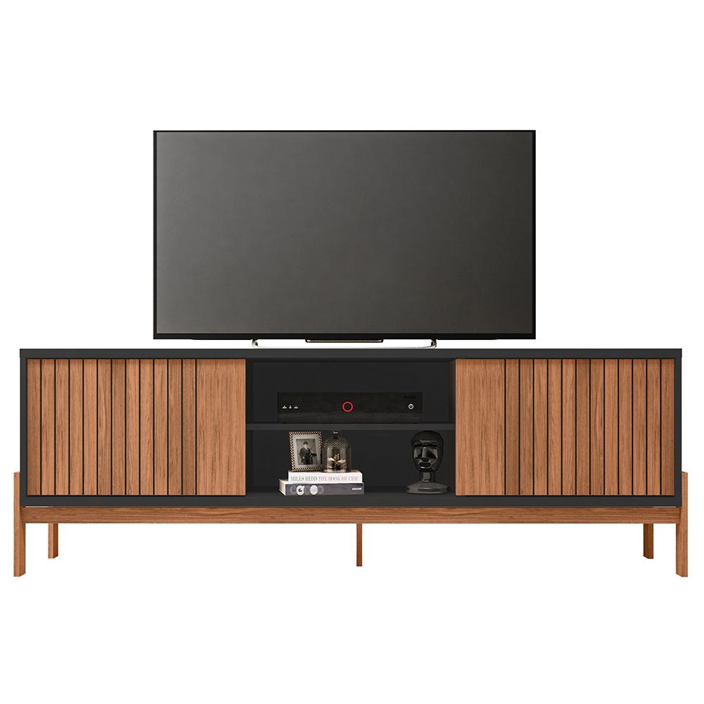 Rack Bancada Para Tv Até 72 Polegadas Tiger Preto Caemmun