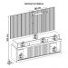 Rack Com Painel TV até 65 Polegadas Marrom Life Caemmun