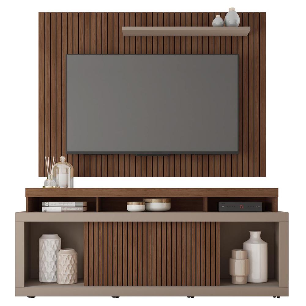 Rack E Painel Para TV até 70 Polegadas Sun Marrom Caemmun