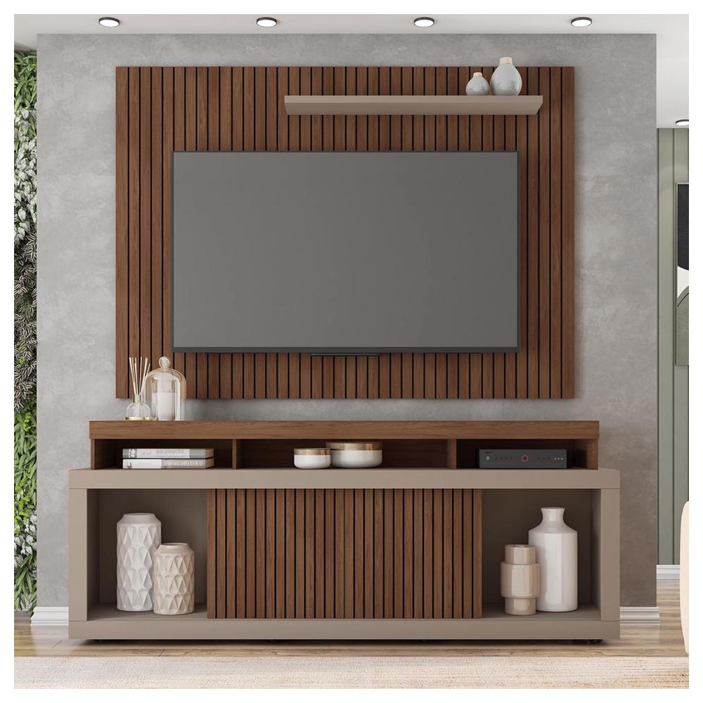 Rack E Painel Para TV até 70 Polegadas Sun Marrom Caemmun