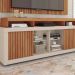 Rack Painel Para TV até 65 Polegadas Marrom Life Caemmun