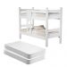 Beliche Caetana Solteiro Branco com Colchões