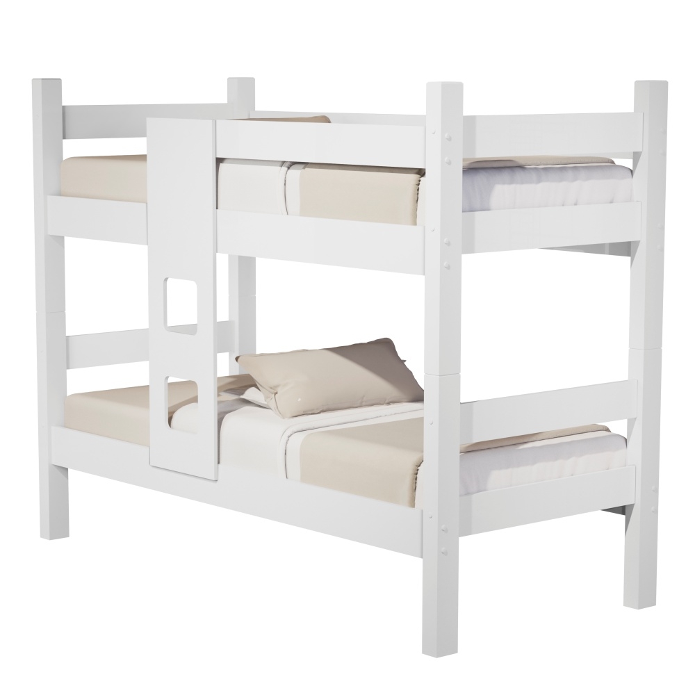 Beliche Caetana Solteiro Branco com Colchões