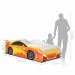 Cama Carro Fast Menino Laranja Solteiro