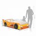 Cama Carro Kaboom Laranja Solteiro Com Colchão
