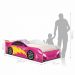 Cama Carro Menina Rosa Solteiro Com Colchão