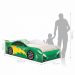Cama Carro Menino Verde Solteiro Com Colchão