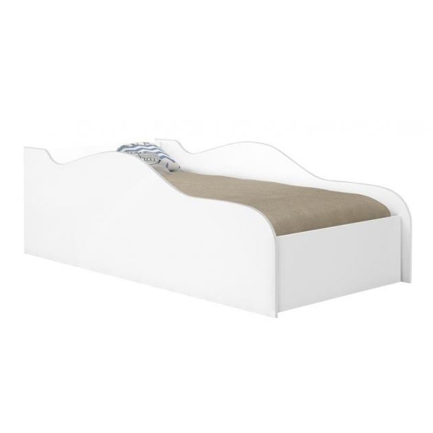 Cama Carro Turbo Solteiro Branco com Colchão