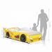 Cama Carro Vrooom Amarelo Solteiro Com Colchão