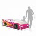 Cama Carro Vrooom Pink Solteiro Com Colchão