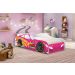 Cama Carro Vrooom Pink Solteiro Com Colchão