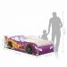 Cama Carro Vrooom Roxo Solteiro Com Colchão