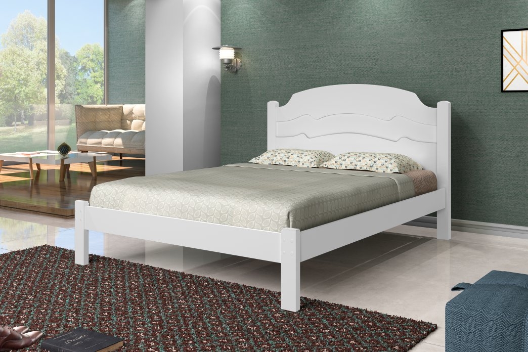 Cama Casal Londres Branco