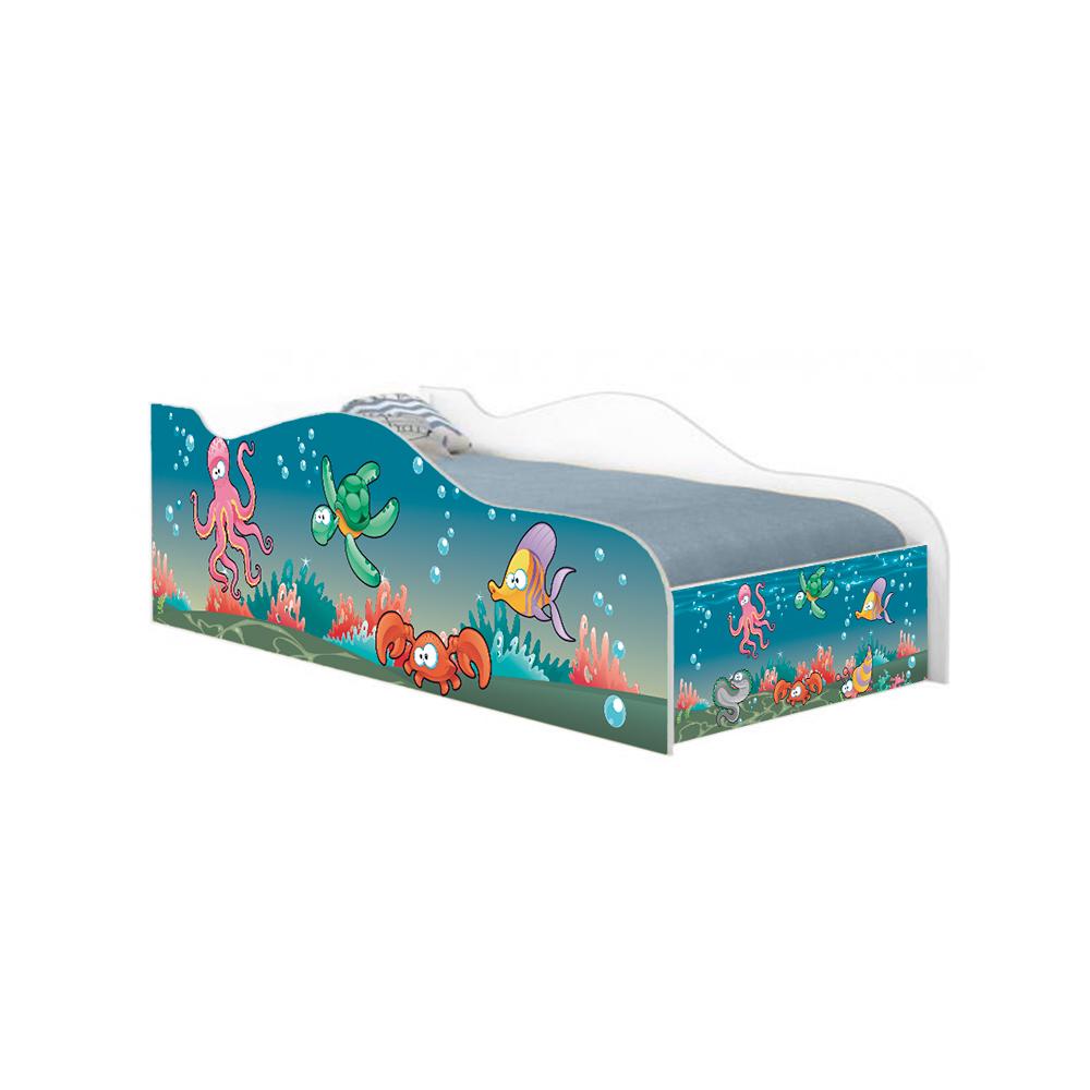Cama Fun Aquário Solteiro Com Colchão