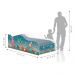 Cama Fun Aquário Solteiro Com Colchão