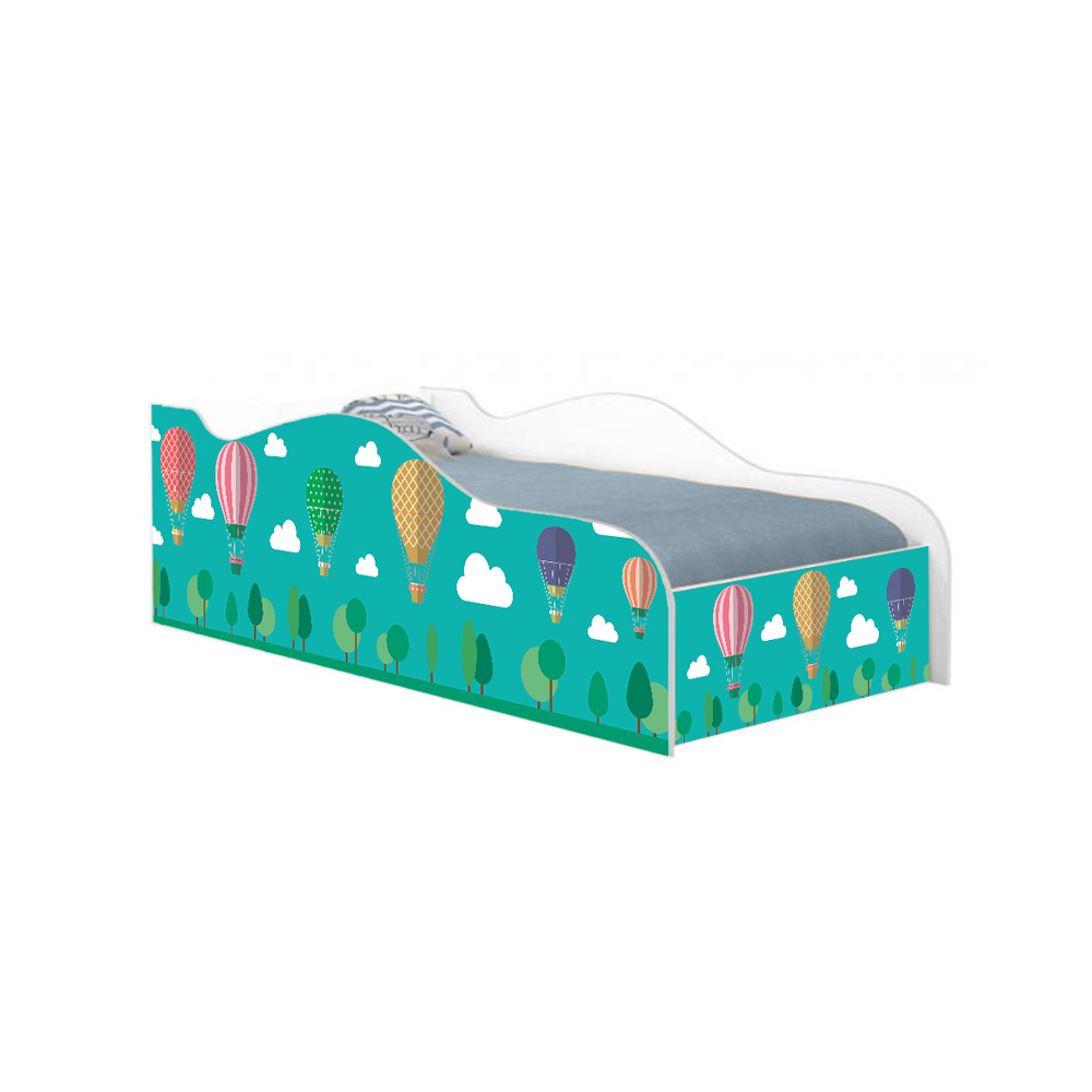 Cama Fun Balão no Céu Solteiro Com Colchão