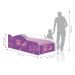 Cama Fun Carruagem de Princesa Solteiro Com Colchão