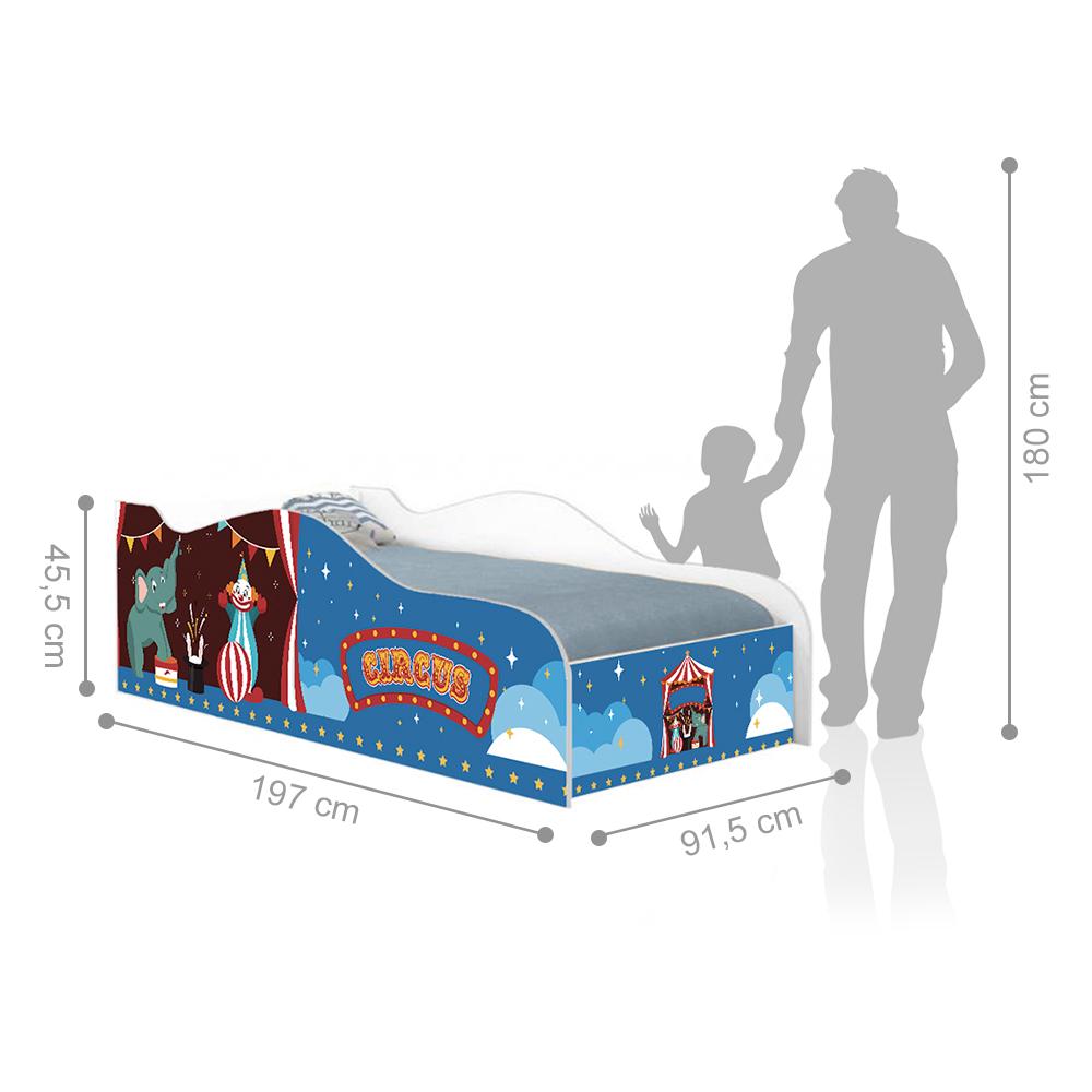 Cama Fun Circo Picadeiro Solteiro Com Colchão