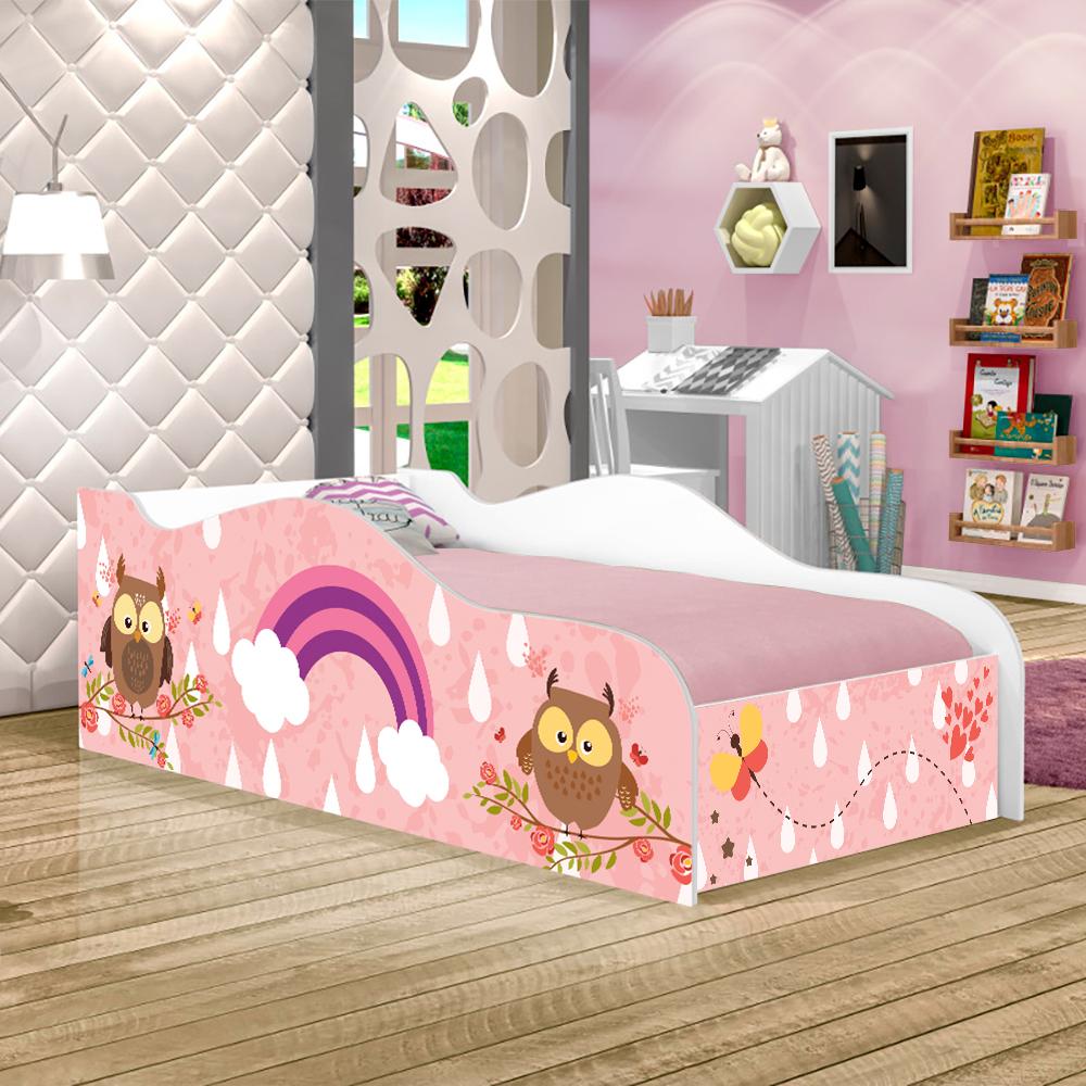 Cama Fun Corujinhas e Borboletas Solteiro