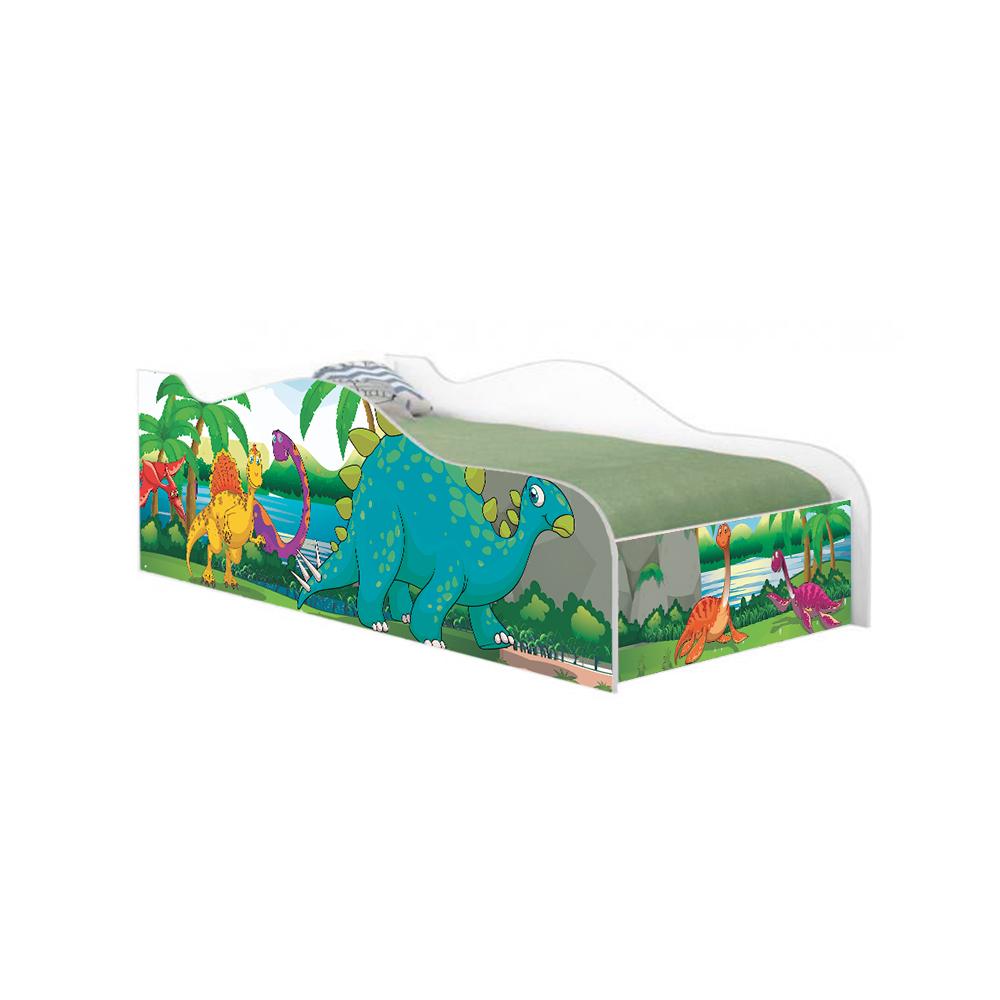 Cama Fun Dinossauro no Lago Solteiro Com Colchão