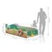 Cama Fun Dinossauros Solteiro Com Colchão