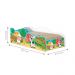 Cama Fun Fazendinha Colorida Solteiro Com Colchão