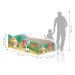 Cama Fun Fazendinha Colorida Solteiro Com Colchão