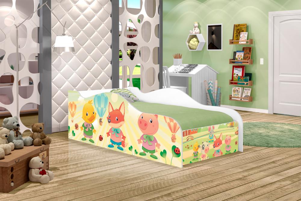 Cama Fun Fazendinha e Balões Solteiro
