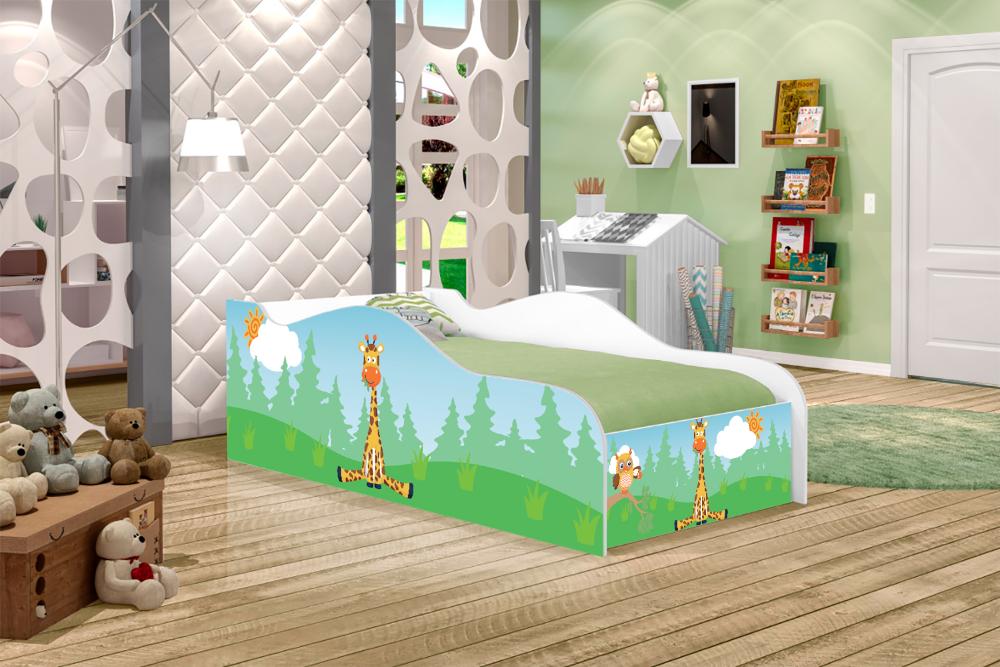 Cama Fun Girafa e Coruja Solteiro