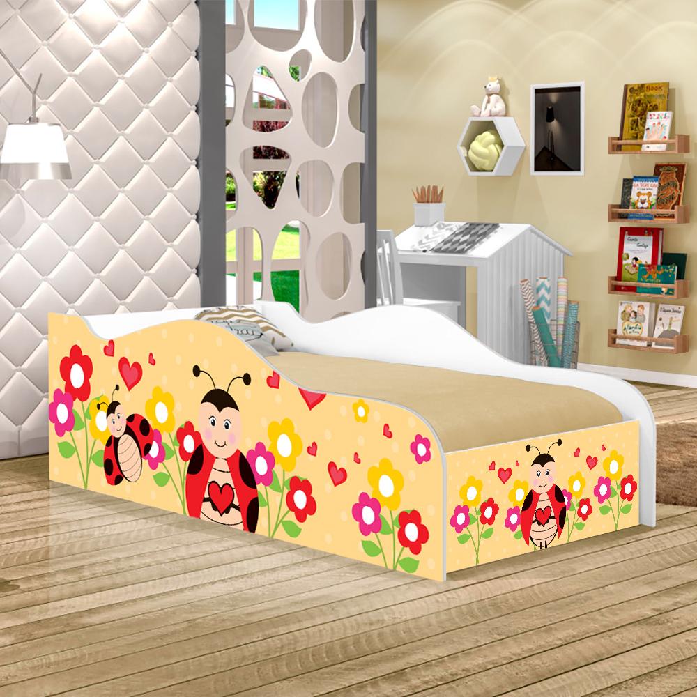 Cama Fun Joaninha Solteiro Com Colchão