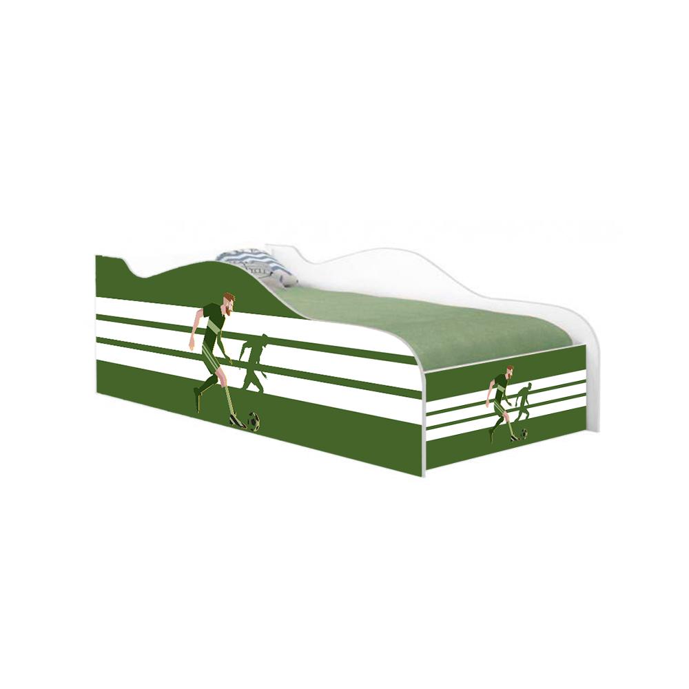 Cama Fun Jogador de Futebol Solteiro Com Colchão