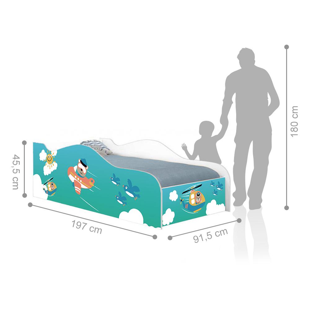Cama Fun Patrulha Animal Solteiro Com Colchão