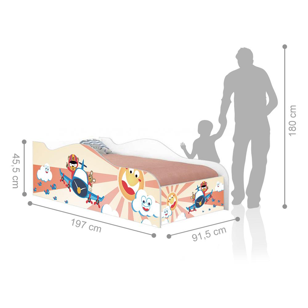 Cama Fun Patrulha Ursinhos Solteiro Com Colchão