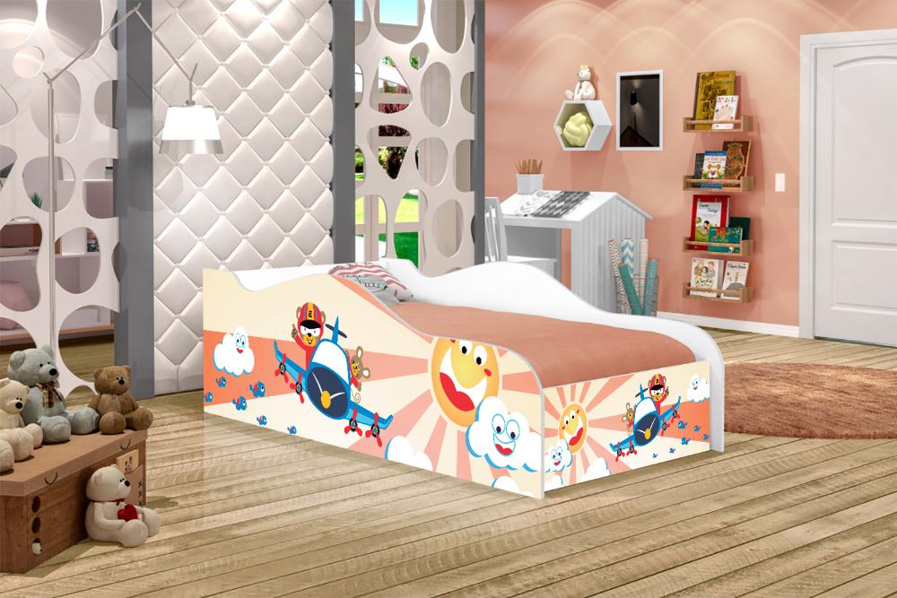 Cama Fun Patrulha Ursinhos Solteiro Com Colchão