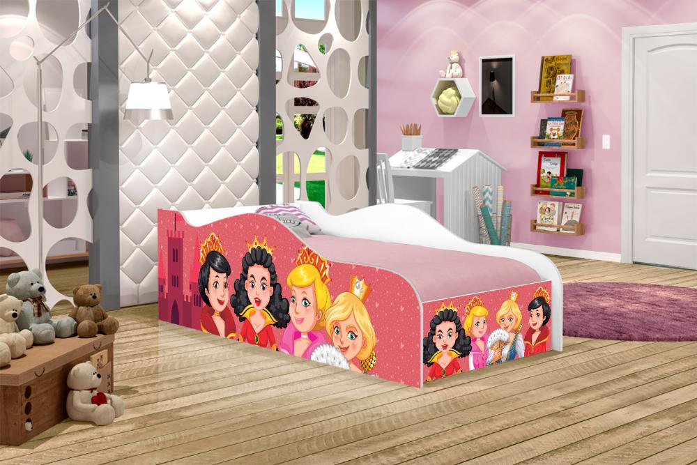 Cama Fun Princesas Medievais Solteiro Com Colchão