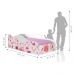 Cama Fun Rosas Solteiro Com Colchão