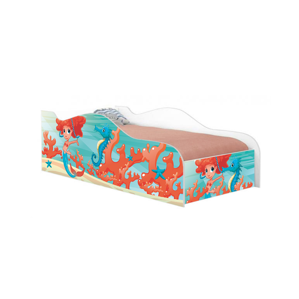 Cama Fun Sereia Menina Solteiro Com Colchão