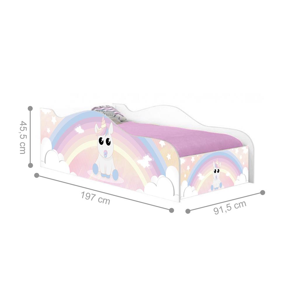 Cama Fun Unicórnio Bebê Solteiro