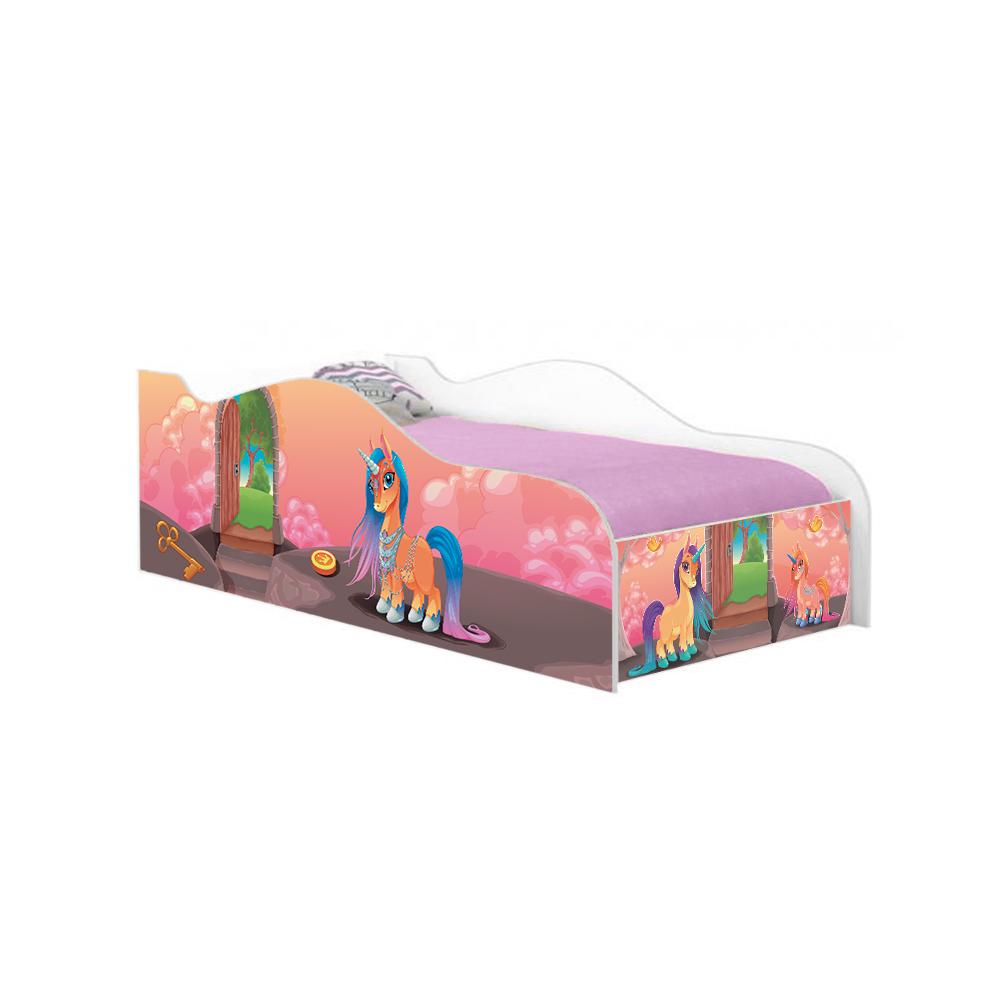 Cama Fun Unicórnio Mágico Solteiro Com Colchão