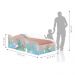 Cama Fun Volta ao Mundo Solteiro Com Colchão