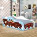 Cama Infantil Adesivada Divertida Quarto Menino Menina - Infantil - Barco